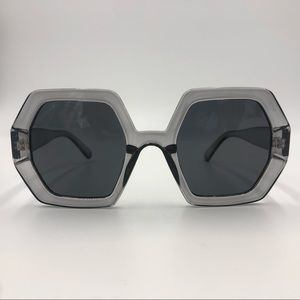Translucent Hexagon Sunglasses